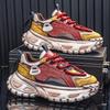Schmutzige Schuhe roh ins trendige Schuhe atmungsaktive lässige Sneaker Teenager Plateau Dad Shoes Laufschuhe