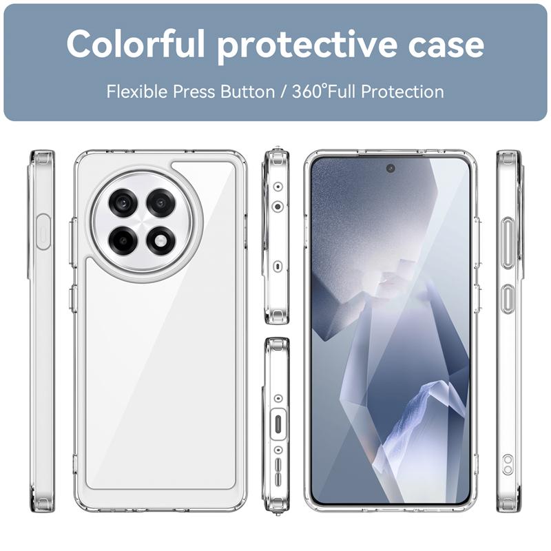 For Oneplus 13R Case Cover Oneplus 13R Oneplus13R Capa Shockproof Transparent Bumper Back Colour Frame Clear Fundas Oneplus 13R