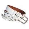 [EVERSOUL] Studded Belt, Men's, Genuine Leather, Cowhide, Gothic, Women's, ROCK, Punkish, Adjustable Size, Casual, Business, Commuting, Free Size,