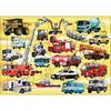 3-Step Jigsaw Educational Puzzle Working Vehicles Large Collection (Outing Size Puzzle)