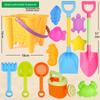 Kids' Beach Toy Set: Sand Shovel, Bucket, Digging Tools & Hourglass