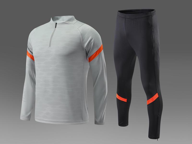 Parent-Child Spring & Autumn Jersey Sport Set: Long-Sleeve Half-Zip Training Suits for Men & Women