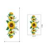 Kreative Sonnenblumen-Wandaufkleber, selbstklebende Papieraufkleber für Schlafzimmer, Wohnzimmer und Küche