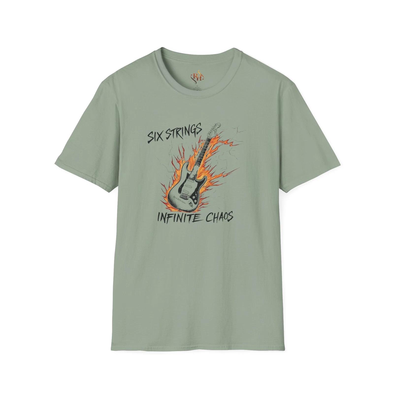 Rock Music Lover T-Shirt, Guitar Gift, Music Festival Apparel, Band Tee, Casual M