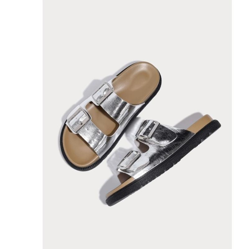 Модные женские туфли на плоской подошве — фото 7