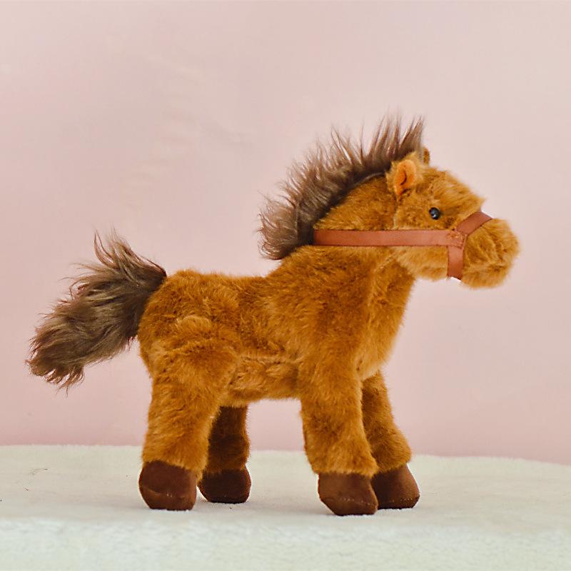 Cute Little Horse Plush Toy Pendant - Children's Zoo Animal Mascot Doll