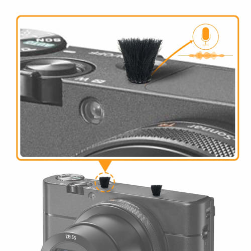 SUNMON Camera Microphone Windscreen Wind Muff for DJI Osmo Action Cameras, Sony RX1, RX10, RX100 Digital Compact Cameras (10-Pack)