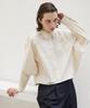 A Leaf Crop Dolman Shirt_Cream
