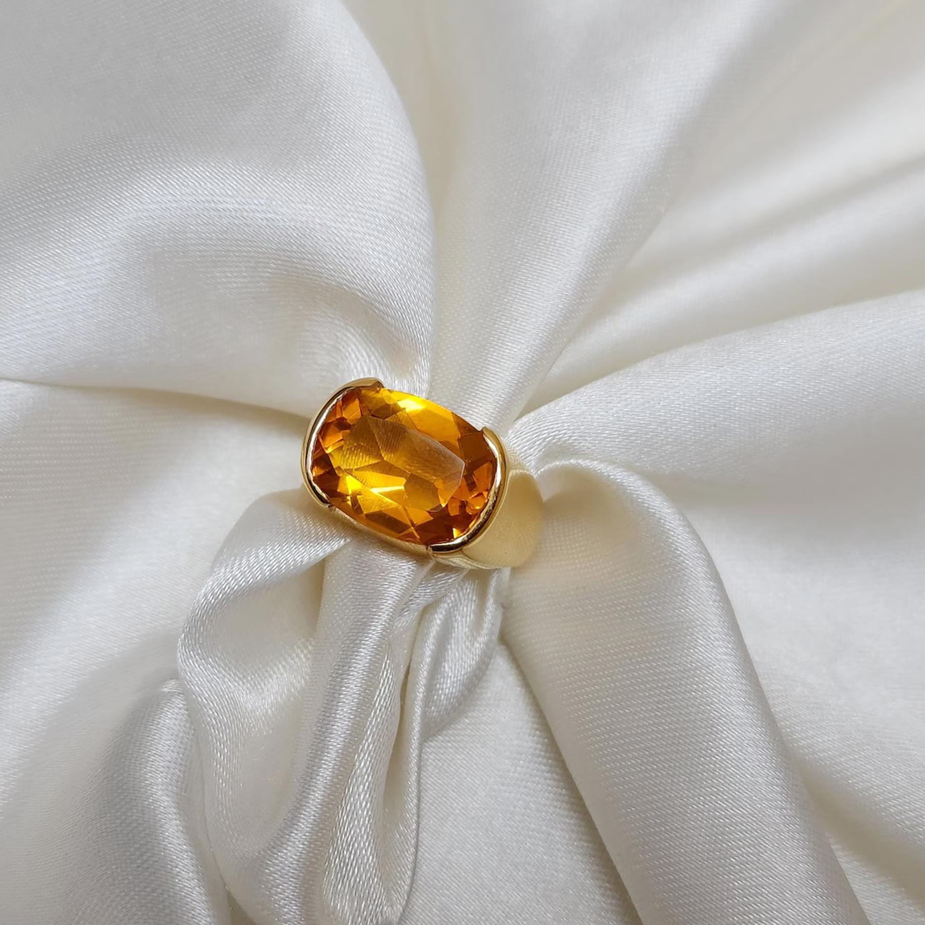 

Oval Cut Yellow Citrine Quartz 925 Sterling Silver Yellow Gold Overlay Ring Jewelry, Handmade Unique Gift Ring 10