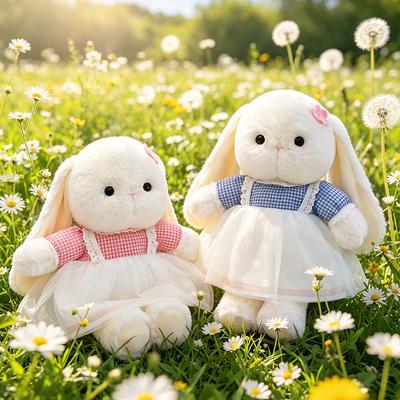 Adorable Bunny Plush Toy With Tulle Skirt Soft Stuffed Rabbit Kids Sleep Pillow Girlfriend Gift