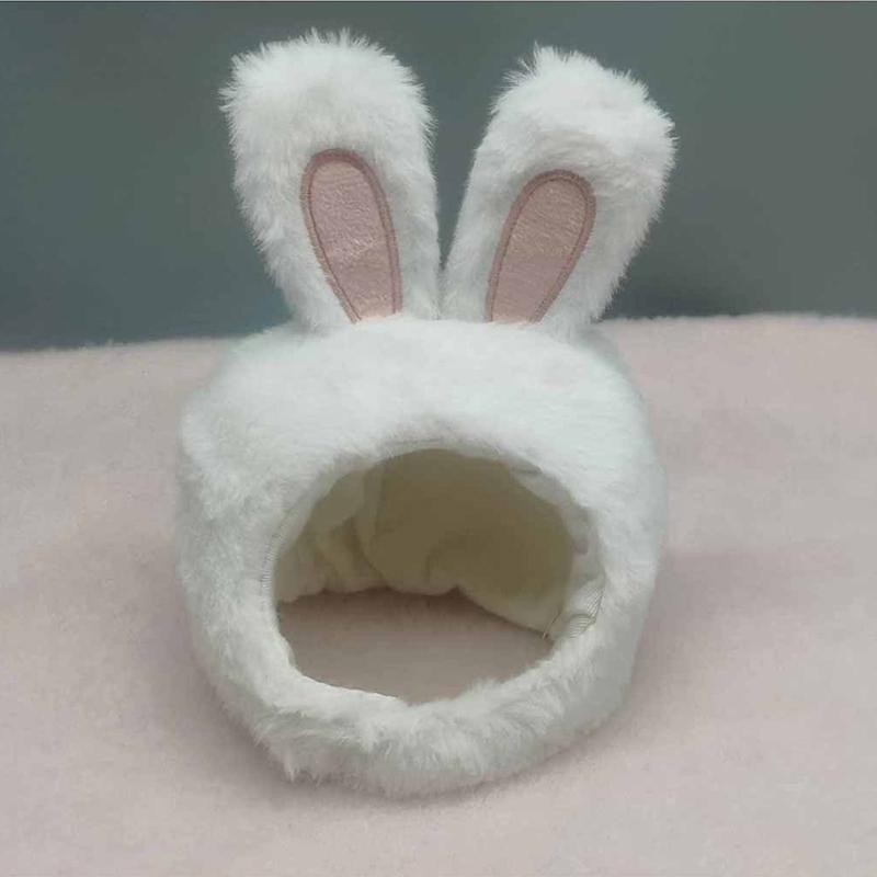 Pet Rabbit Ear Plush Hat Easter-Themed Bunny Ear Headband Funny Headdress for Cats Dogs Pets Photography Supplies Accessories