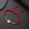 LIKGREAT Halloween Witches Knot Bracelet Women Men Stainless Steel Witchcraft Adjustable Rope Irish Lucky Amulet Jewelry Gifts