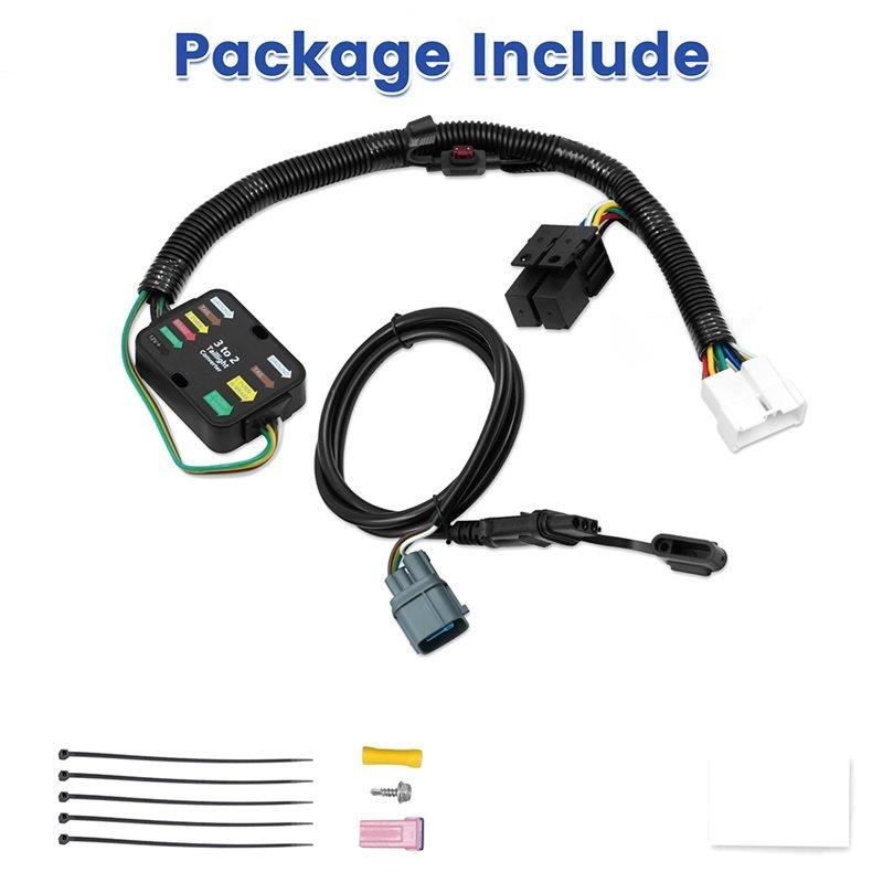 Ac29-Towing Hitch 4-Pin Trailer Wiring Harness 56170 For Honda Pilot 2012-2015 Harness Kit