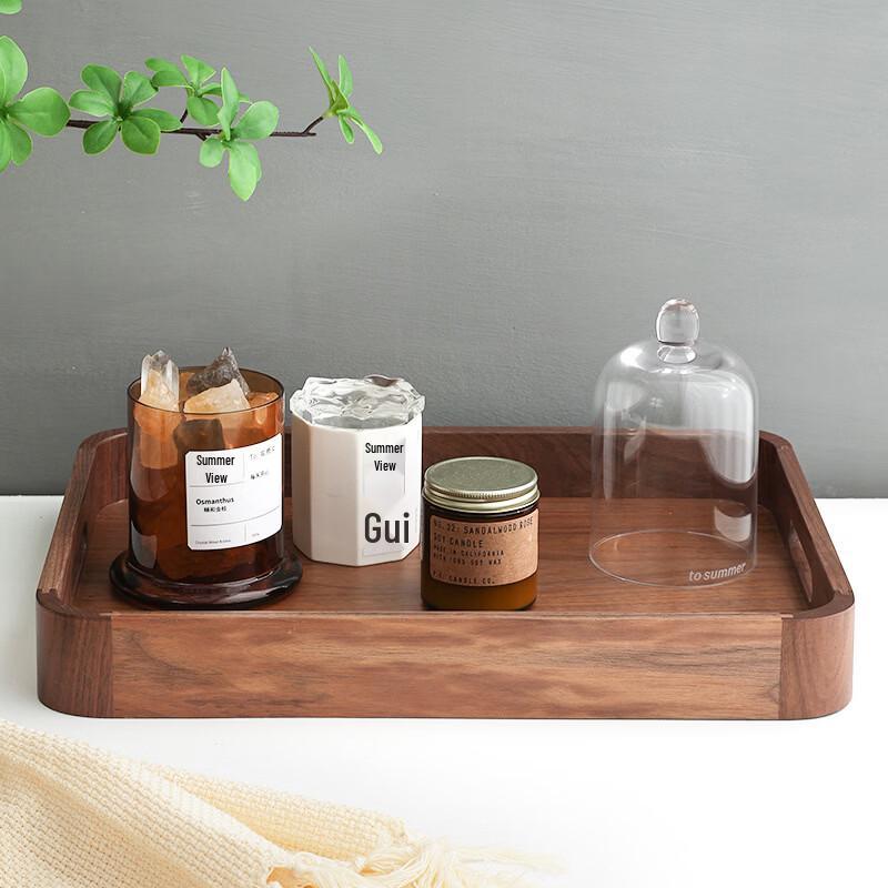 Nordic Black Walnut Wooden Tray