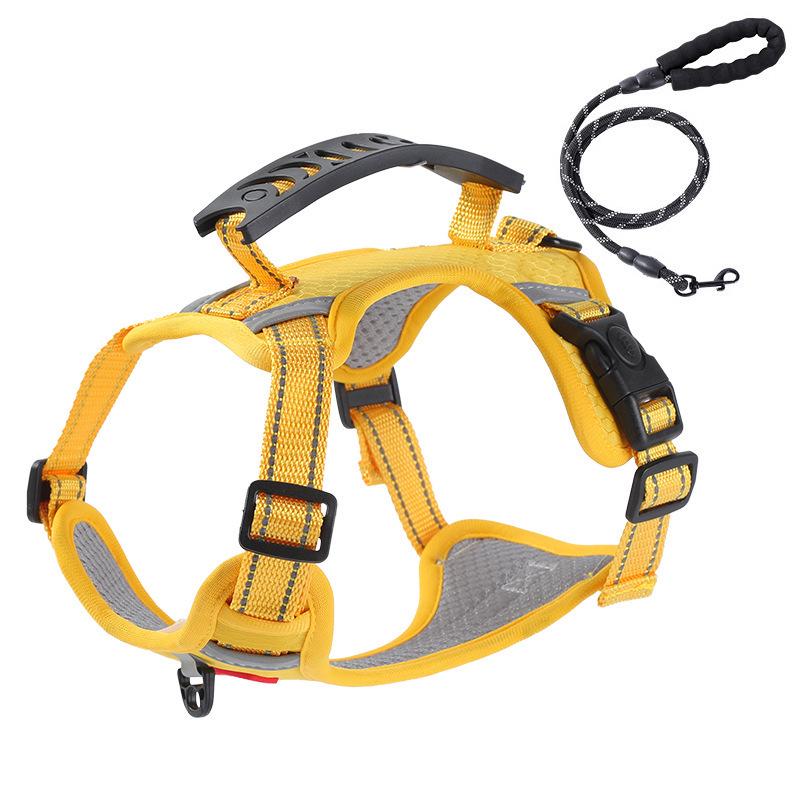 Reflective Adjustable Dog Harness Vest for Medium & Large Dogs - Corgi & Shiba Inu Friendly