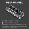 Macro Bluetooth Keyboard Plug and Play Gaming Photoshop Custom Macropad 3 Keys Knob USB Mini Keypad for Desktop PC Mini Keboard