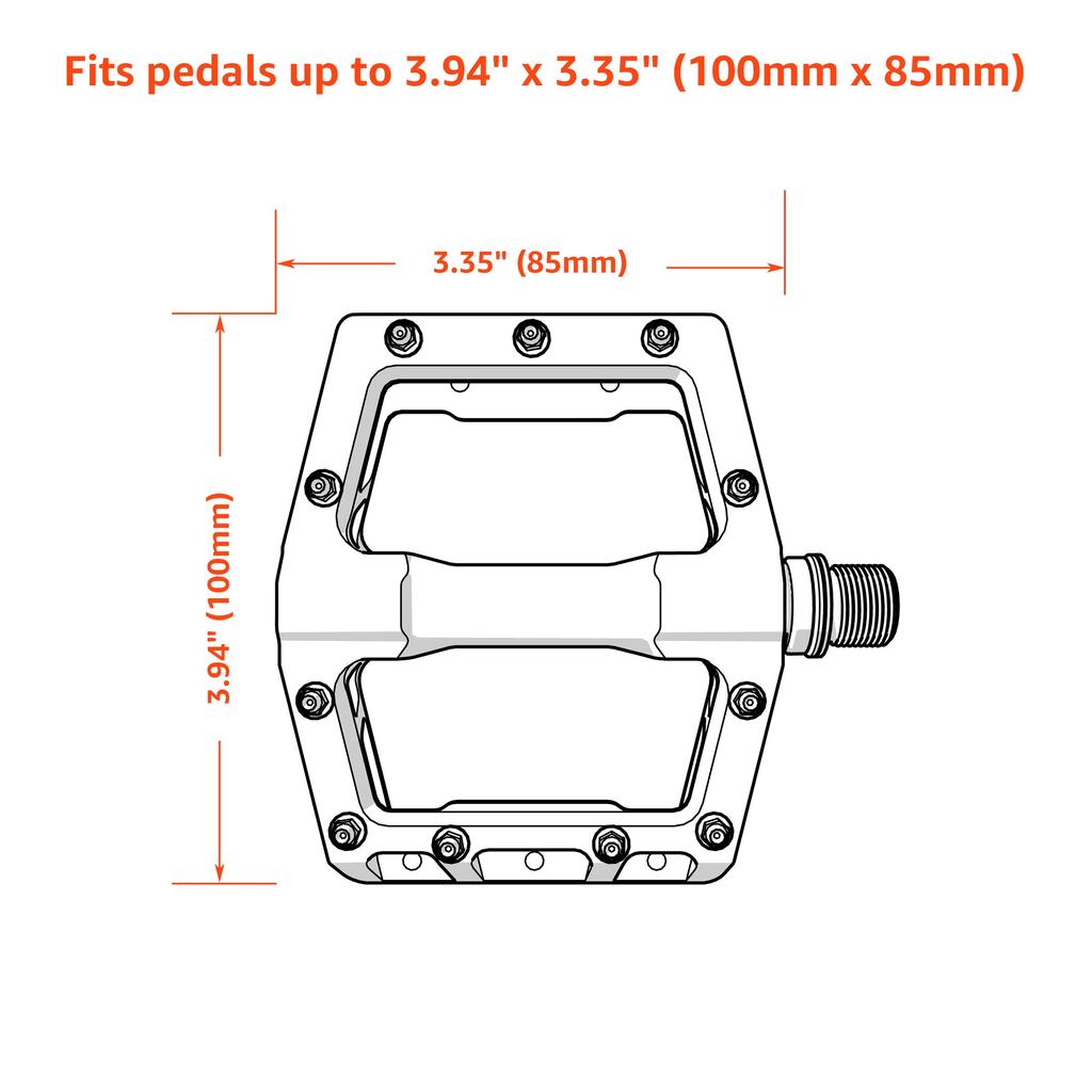 Granite Pita Bicycle Pedal Protective Case for Bike Pedals Protects against damage and scratches during storage and transport Green Covers, - (Small,