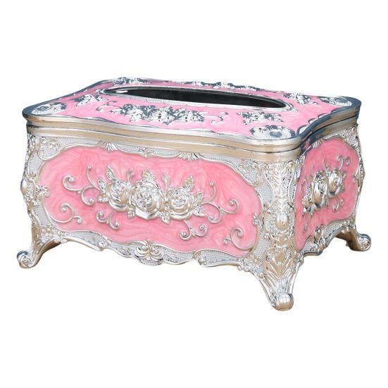 Europejskie pudełko na chusteczki Duża pojemność Łatwy dostęp Pokrywa pudełka na chusteczki Akrylowe uchwyt na serwetki Luksusowa dekoracja domu