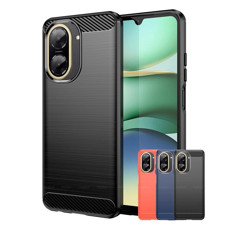 Pro Redmi A5 Pouzdro Kryt Xiaomi Redmi A5 Capas Nárazuvzdorný Armor Telefon Nárazník Zadní strana z uhlíkových vláken TPU Měkký kryt Redmi A5 A 5 Fundas
