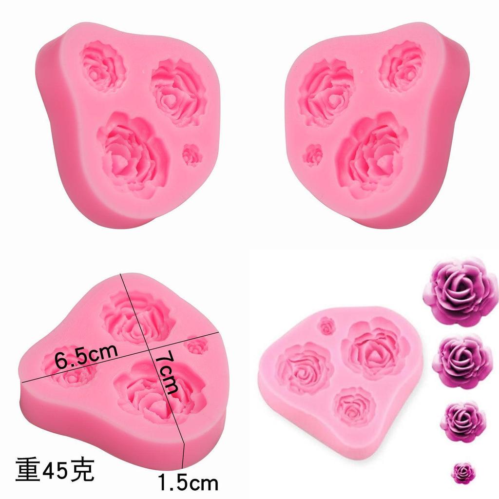 Flexible And Reusable Silicone Sugarcraft Mold For Diy Cake Decorating And Chocolate Baking