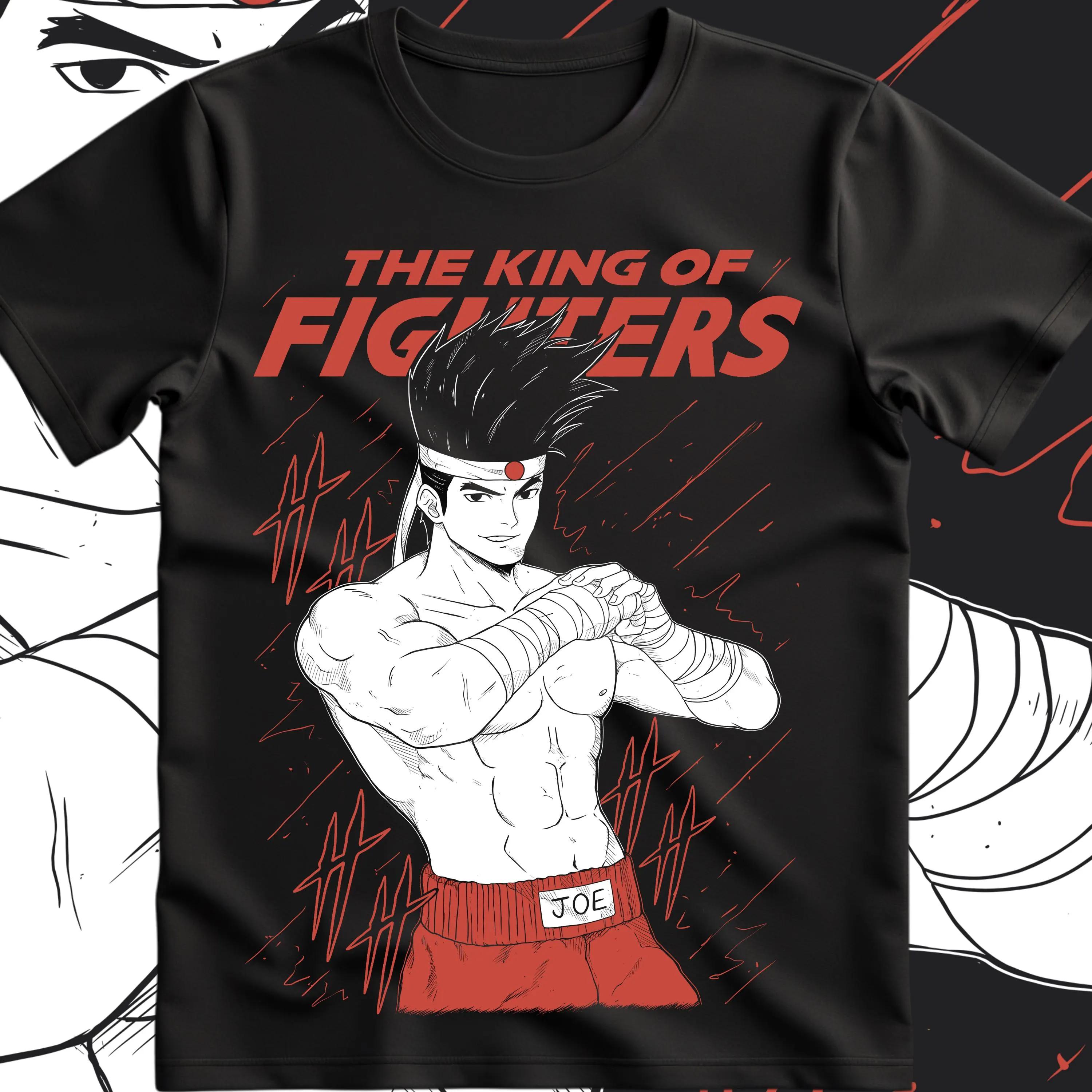 Футболка King of Fighters Терри Богард Fatal Fury Kf2 Аниме Подарок Футболка для Мужчин Женщин Летняя Хлопок Удобная Свободная Модный Топ 4XL