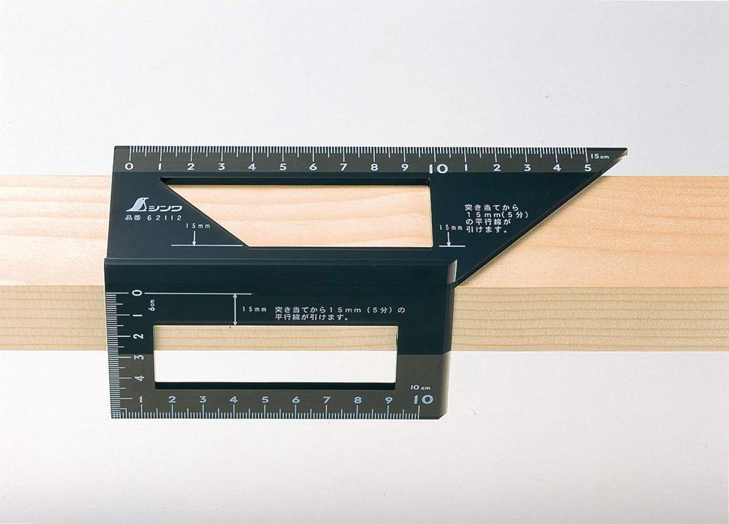 Shinwa Sokutei Stopper 62112 One-Shot Ruler, Polycarbonate,