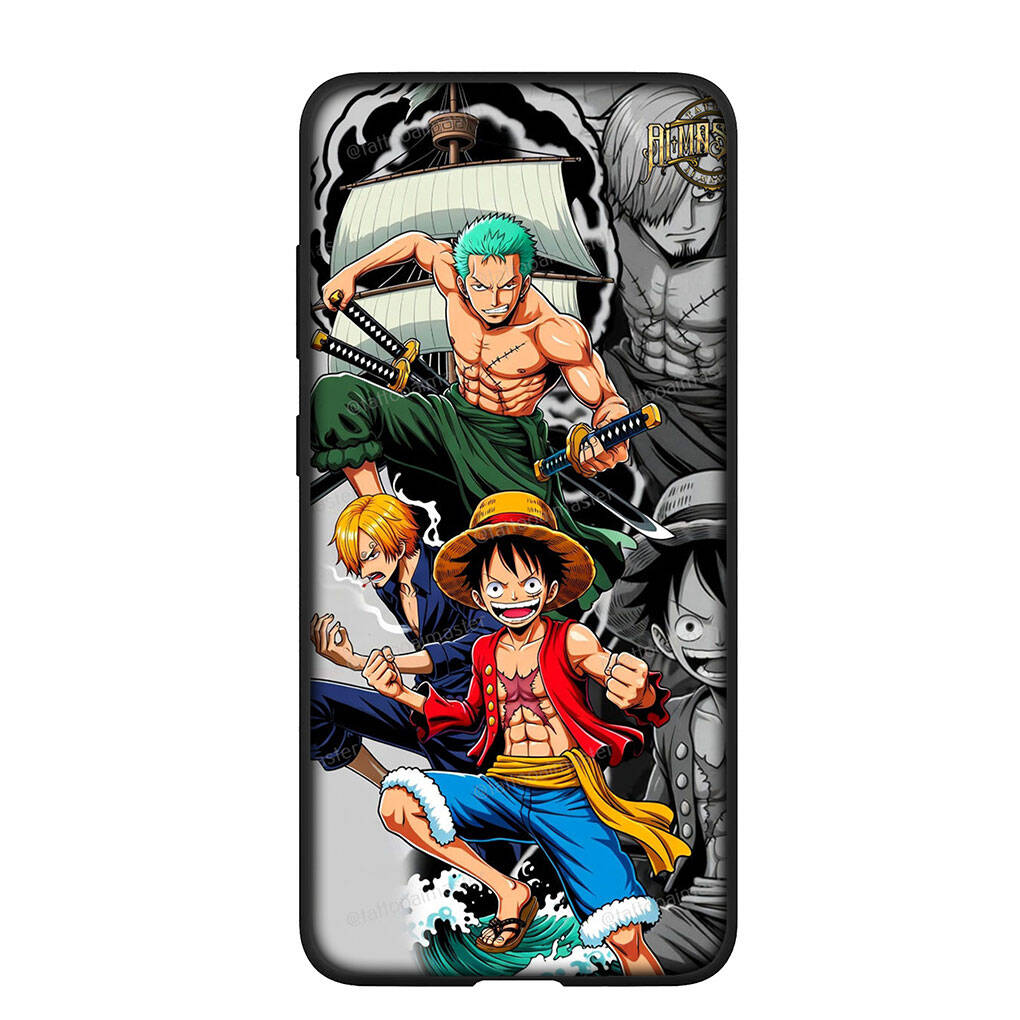 Phone Case for iPhone 17 15 16 Plus Redmi Note 14 12 11 13 Pro Max Huawei P30 P20 Lite OPPO A60 A40 A80 A54 Comics One Pieces Roronoa Zoro Luffy Cover