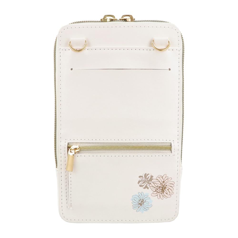Paul & Joe Marks Chrysanthemum White Smartphone Shoulder Bag with Wallet Function, iPhone (DGA-PO7-WH)