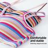 Sutiã escolar simples, cor arco-íris, regata feminina, roupa íntima para adolescentes, sorvete, bralette