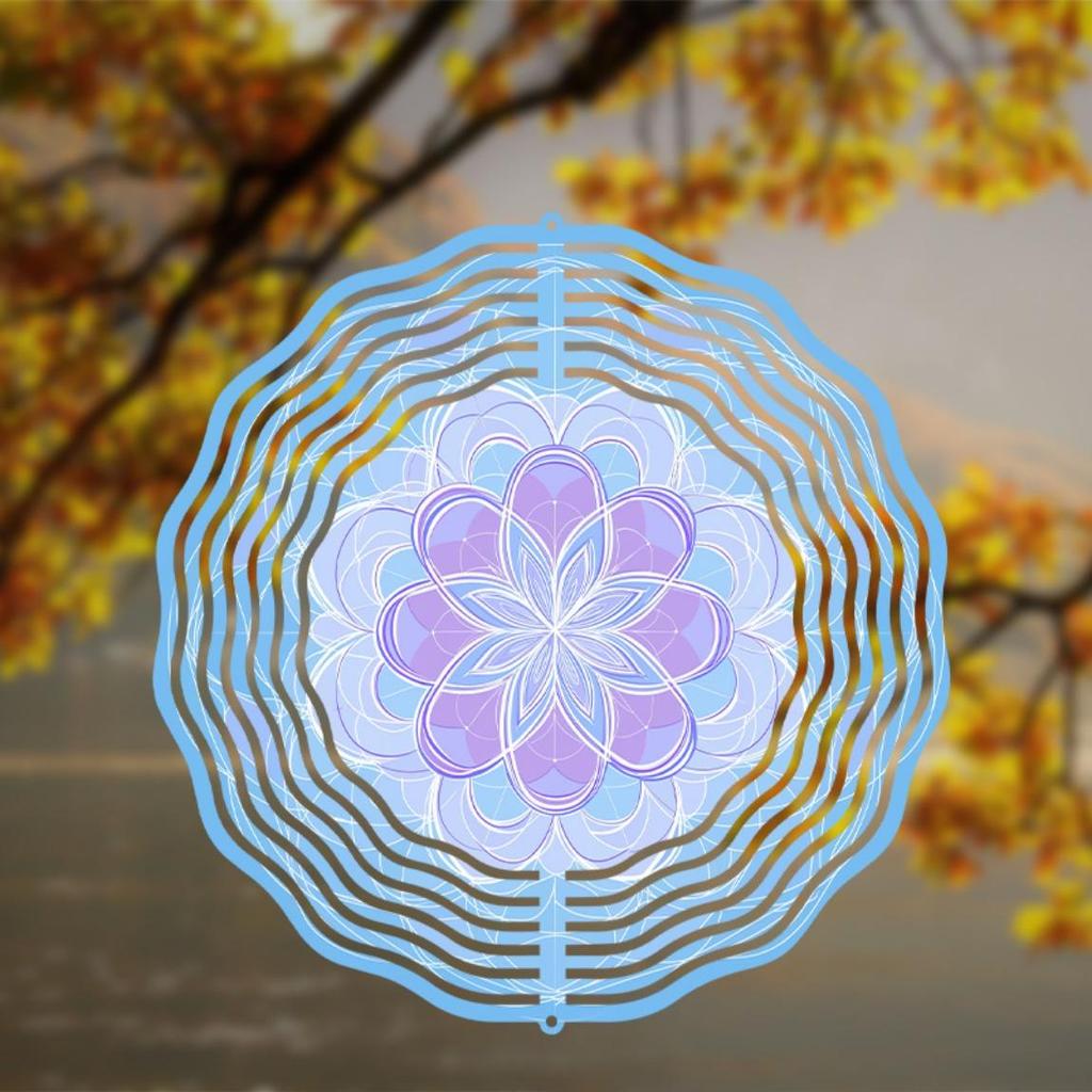 10palcový kovový větrník zahradní dekorace s otočným háčkem na dvůr verandu trávník Ideální na Vánoce Halloween Den díkůvzdání 4. července