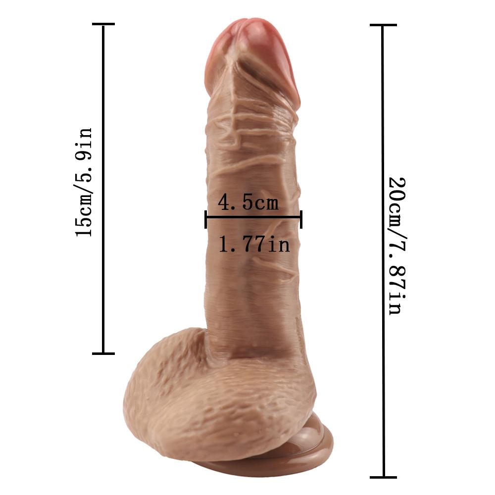 MoDi Senzație de piele Dildo realist material moale Penis mare uriaș cu ventuză Jucării sexuale pentru femeie Strapon Masturbare feminină