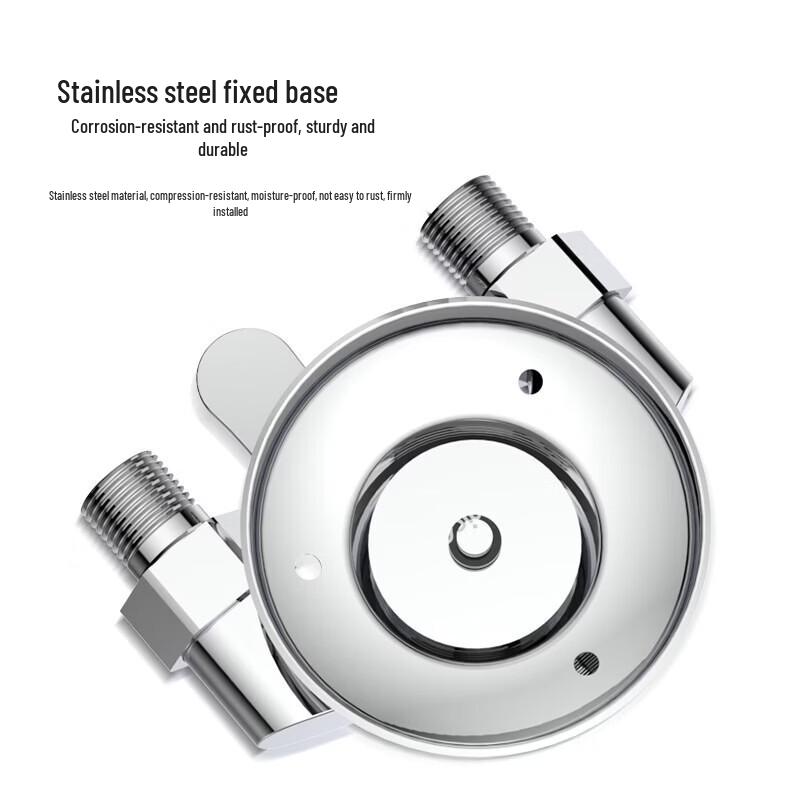 MICOE Bathtub Shower Mixer Faucet with Exposed Pipe