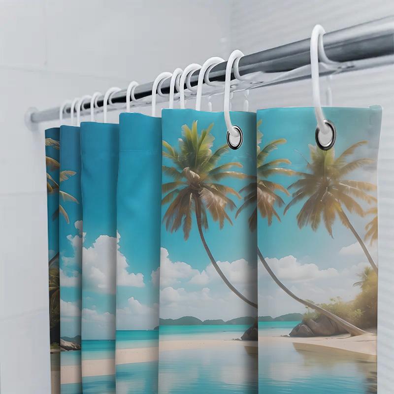 Cherry Blossom Printed Shower Curtain Vintage Asian Women Fashion Bath Decor Multicolored Waterproof Fabric Curtains For Home Ba