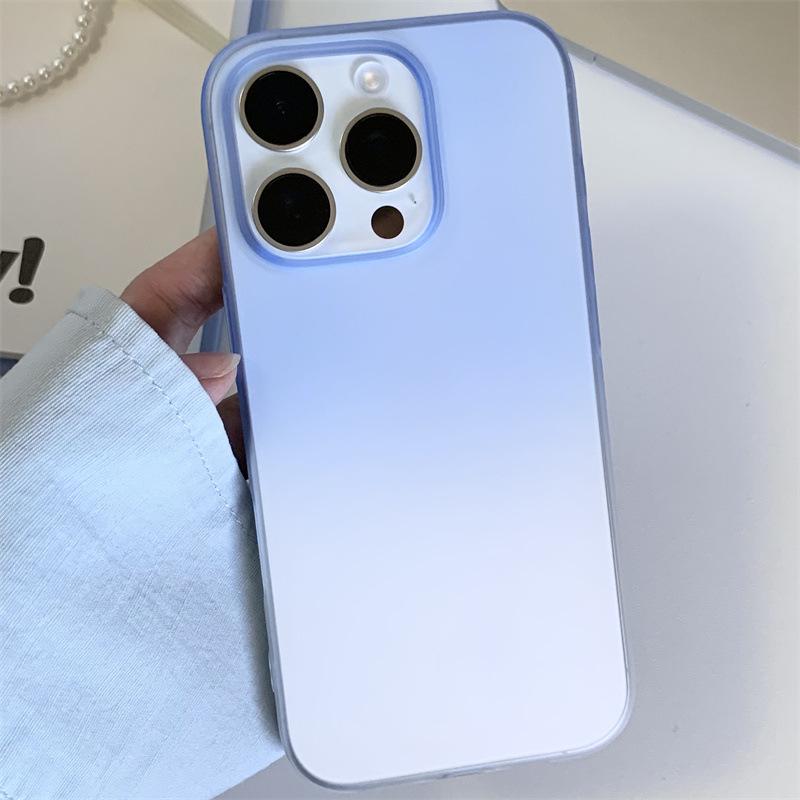 Gradient Skin Feel iPhone 16 Pro Max Case for Apple 17 Frosted, Compatible with 15/14, 13/12 Models.
