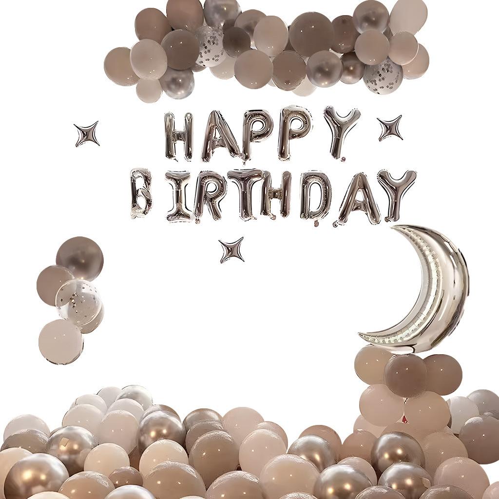 Scene Arrangement Background Wall Supplies Premium Package Set Girlfriend Birthday Balloon Party Decorations