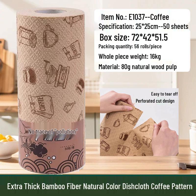 Thick Tearable Kitchen Towels - Absorbent & Easy-to-Clean Dishwashing Wipes