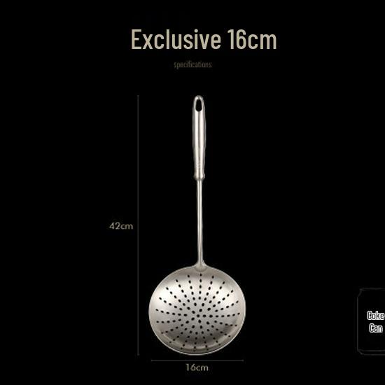 

Скиммер из нержавеющей стали SSGP304: Утолщенный кухонный дуршлаг для пельменей, жарки, хот-пота и лапши.