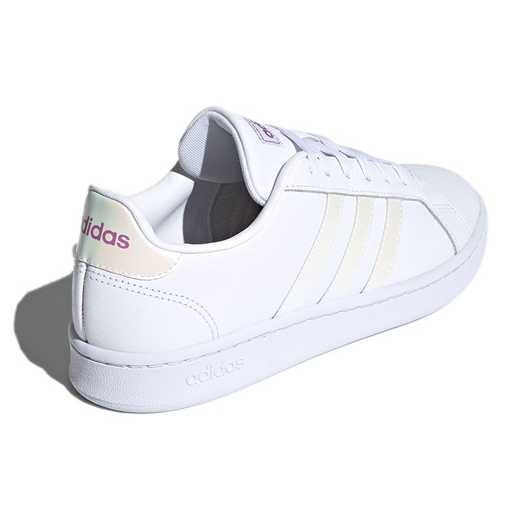 Adidas Neo Grand Court Low Top Sneakers Women Sneakers White Yellow Purple FZ4261