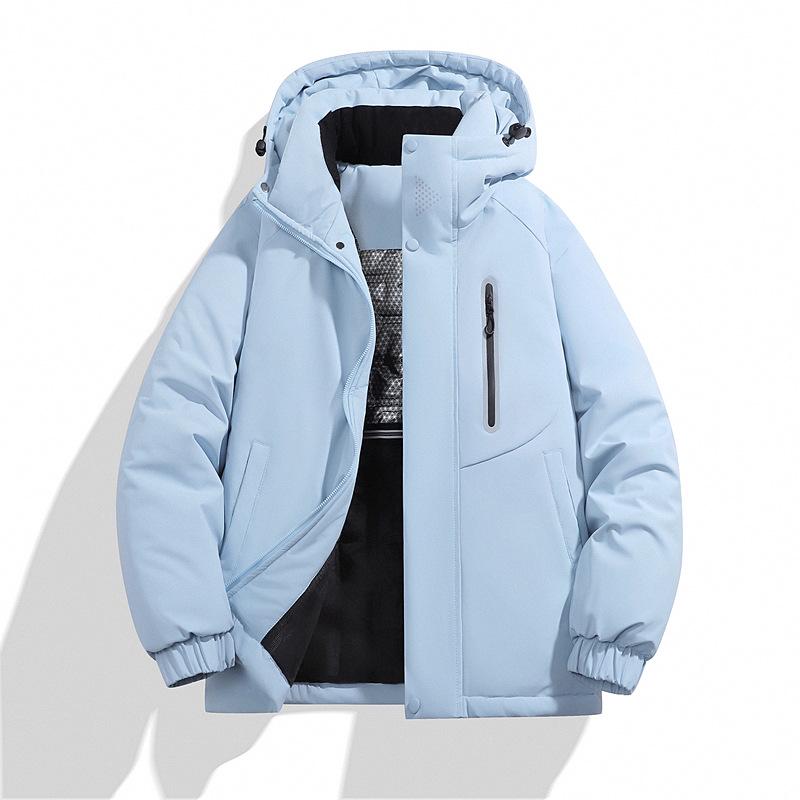 Men's Graphene Thickened Winter Hooded Jacket - Versatile, Warm, and Stylish