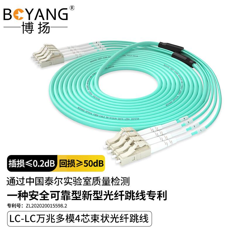 

BOYANG Armored 10 Gigabit Multimode LC-LC Fiber Optic Patch Cable 10m