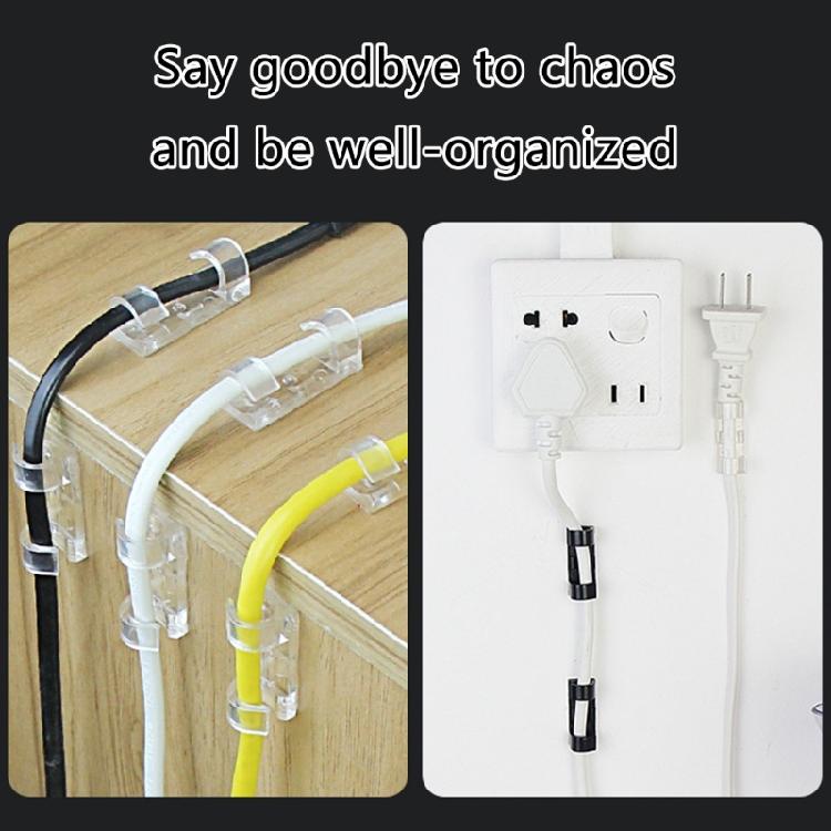 Self Adhesive Cable Organizers Wire Clamp Manager for Secure and Clean Wire Management Home or Work