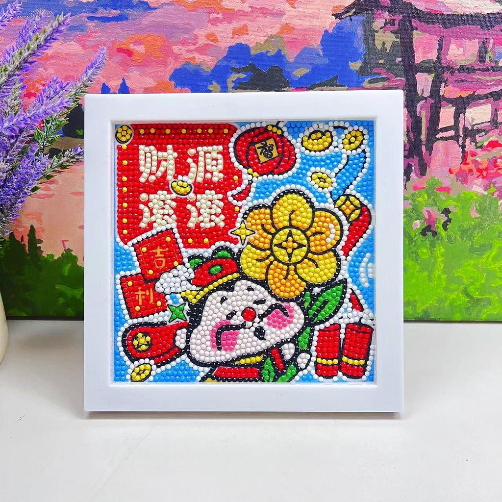 Free Shipping/Cartoon Diamond Painting Children'S Gift Handmade Cross Stitch Framed Diy Bedroom Sticker