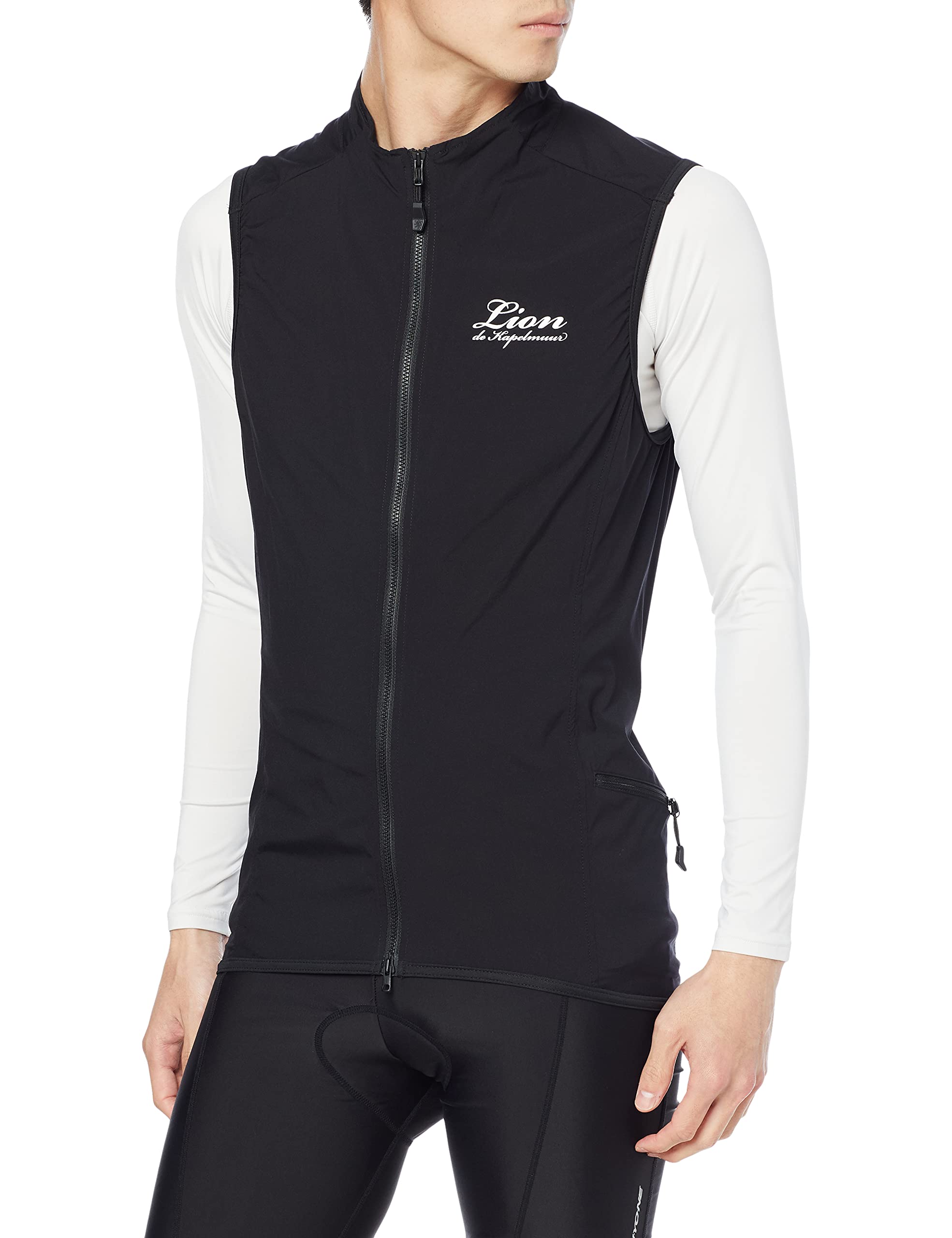 

Lion de Capelmuur Stretch Wind Vest Size L Gilet, Windproof, Water-Repellent, Pocketable, Black, чёрный