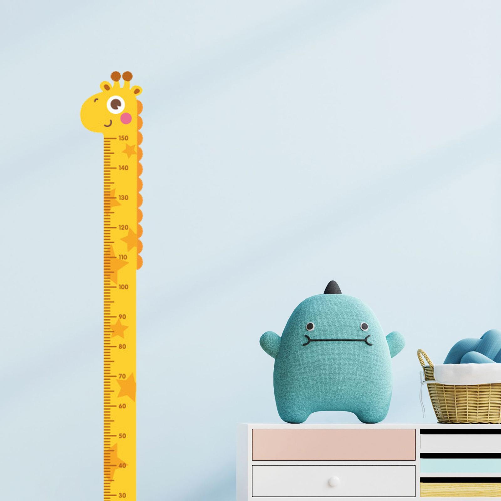 Мультяшные Животные Ростомер Наклейка на Стену Динозавр Для Детской Комнаты Детской Комнаты Линейка Роста Ростомер A7