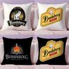 Rum Bundaberg Cushion Cover Plush Fabric Soft Double-Sided Printed Invisible Zipper Sofa Pillow Case Home Decor