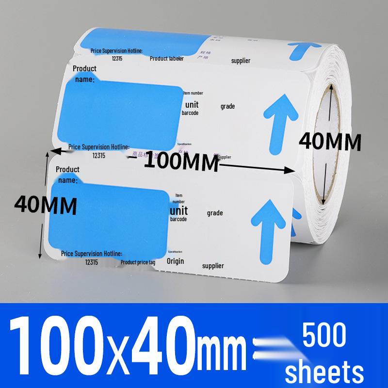 Supermarkt Snack-Shop Regal-Displaytafel - Beschichtetes Papier 10x4 Preisschild.
