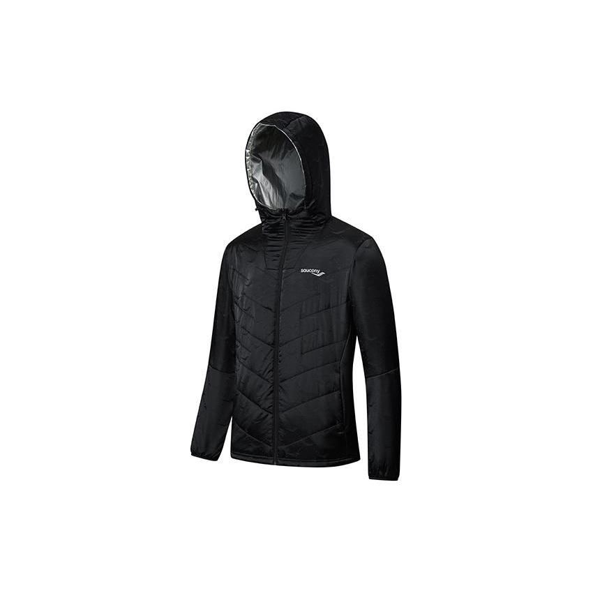 Saucony Jackets Men s Bright Silver Hooded Thickened Reversible SC2230156A-MT01 XL