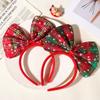Christmas Xmas Big Bow Headbands Red Green Hairband HairHopp Christmas Bows Headbands Cute Bow Hair Accessories for Women Girl
