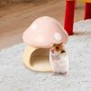 Mushroom Hamster Hideout Habitat Decor Cartoon Chinchilla Hut Hamster Bed for Guinea Pig Rat Chinchilla Small Animals Hamster