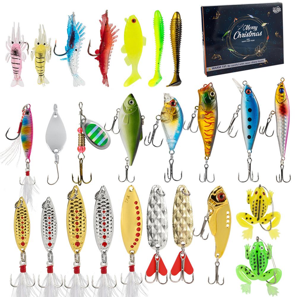 

Адвент-календарь 24 дня Рыбалка Рождественские подарки Рыболовная приманка Адвент